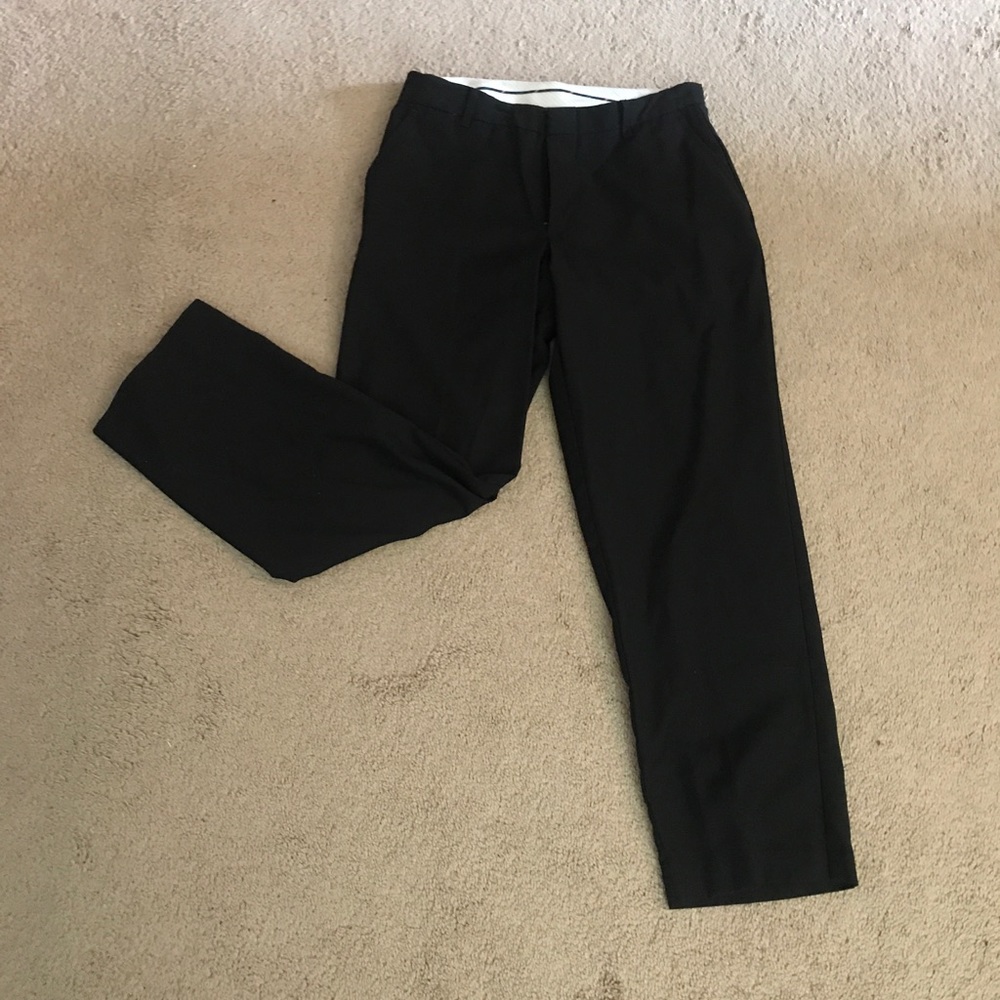 Boys 12 husky, waste lined, black dress pants